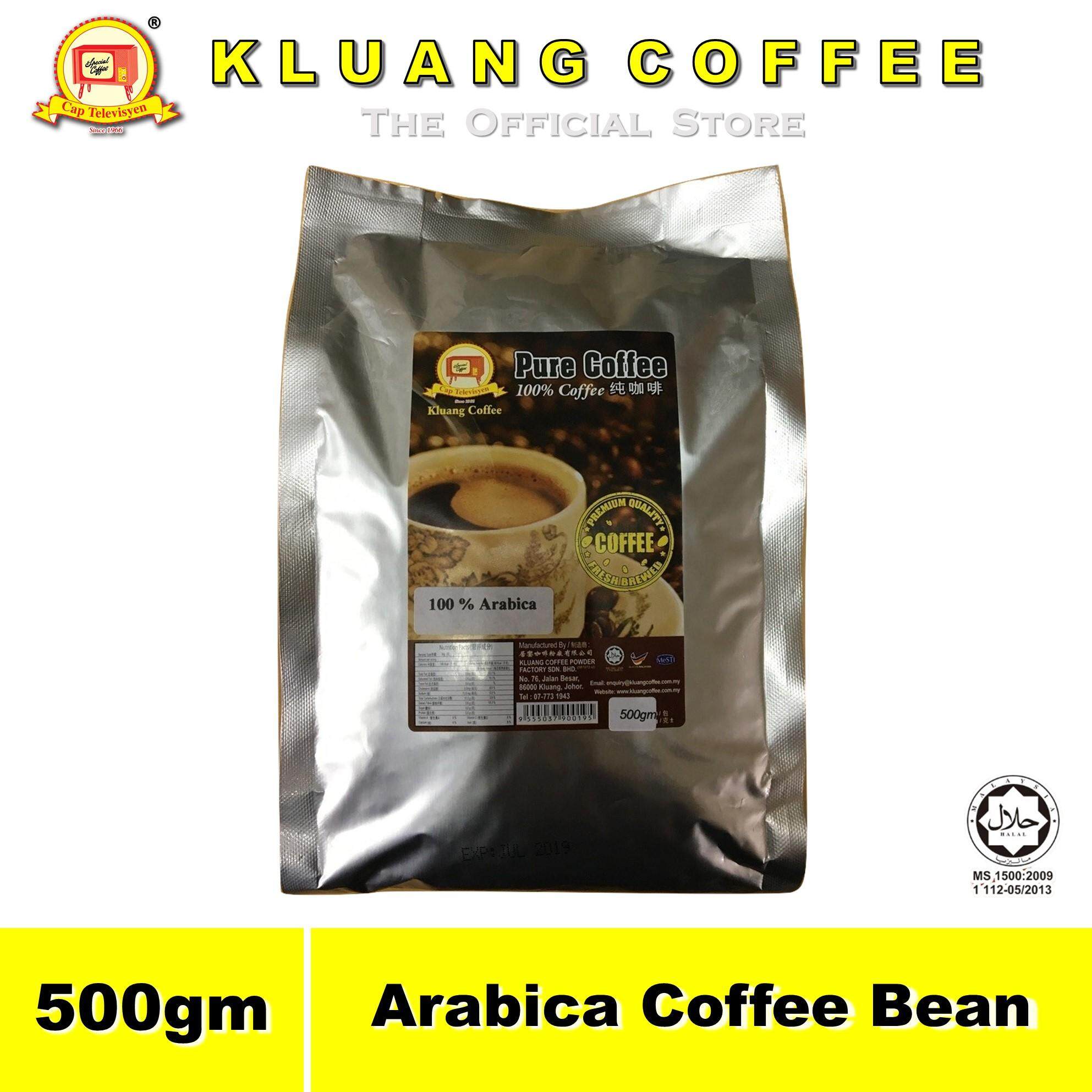 kluang 100% arabica pure coffee bean【500gm】cap televisyen