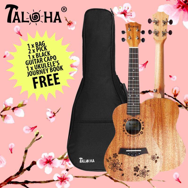 Taloha T-Flora Concert 23-inch Ukulele with bag+capo+ 2 picks and ukulele book Malaysia