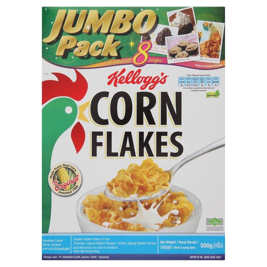 Kellogg S Corn Flakes Breakfast Cereal 500g 