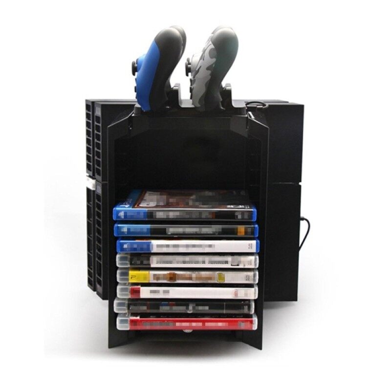 Bảng giá 3 in1 Multi-functional Game Disk Console Storage Tower Stand Holder For PS4/Slim - intl Phong Vũ
