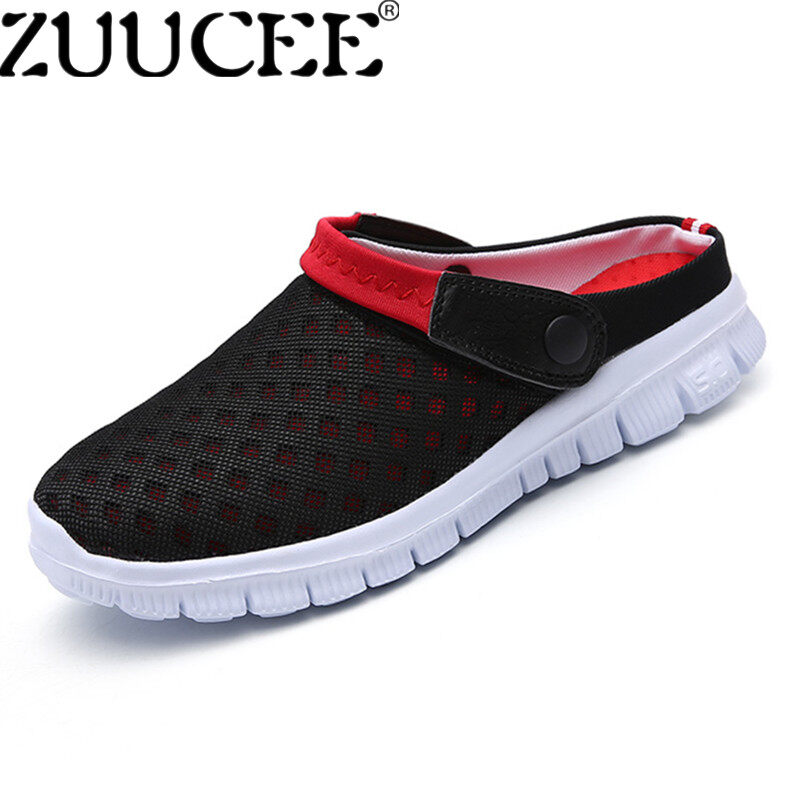 ZUUCEE Fashion Big Size Slippers Lovers Sandals Breathable Beach Shoes  Slip-Ons Shoes (red) - intl