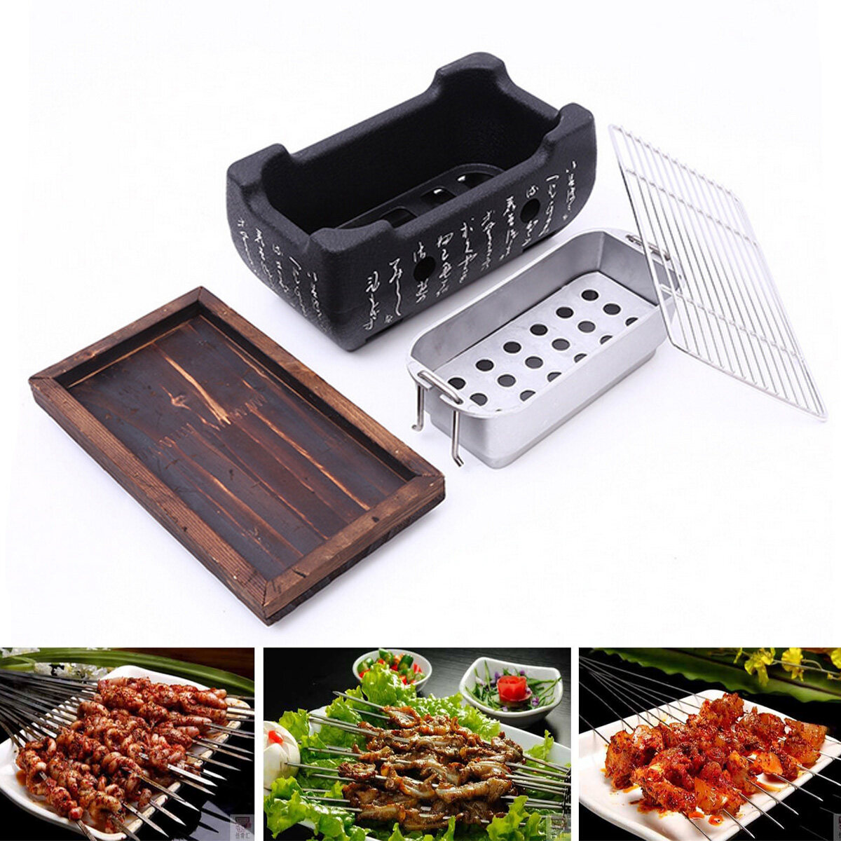 Japanese Korean Ceramic Hibachi BBQ Table Grill Yakitori Barbecue