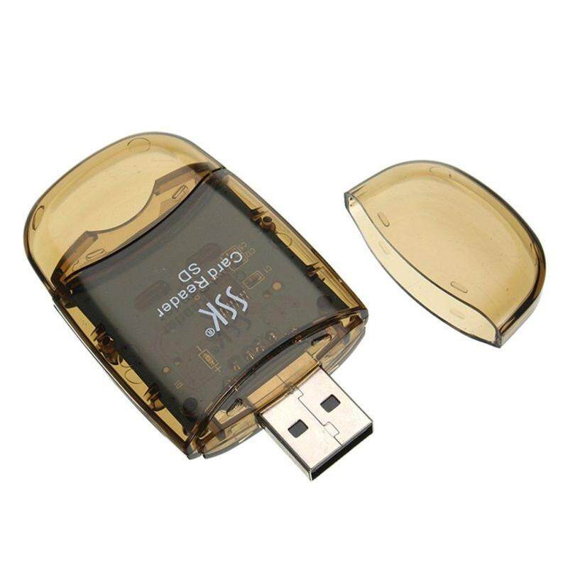 Bảng giá GOFT SSK SCRS026 SD Card Reader Super Speed USB2.0 Smart Memory USB Card Reader transparent brown Phong Vũ