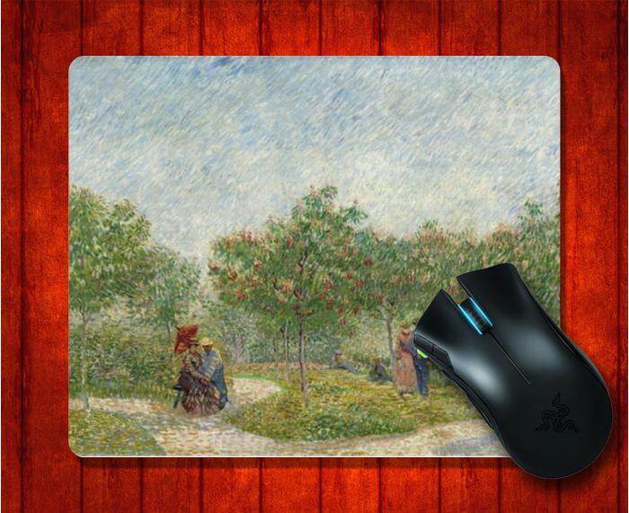 Mouse Pad dengan Voyer Dargenson Park Gambar untuk Alas Mouse Desain Gambar Alas Mouse Permainan 9.5X7.9 Inch (240X200X3 Mm) -Intl