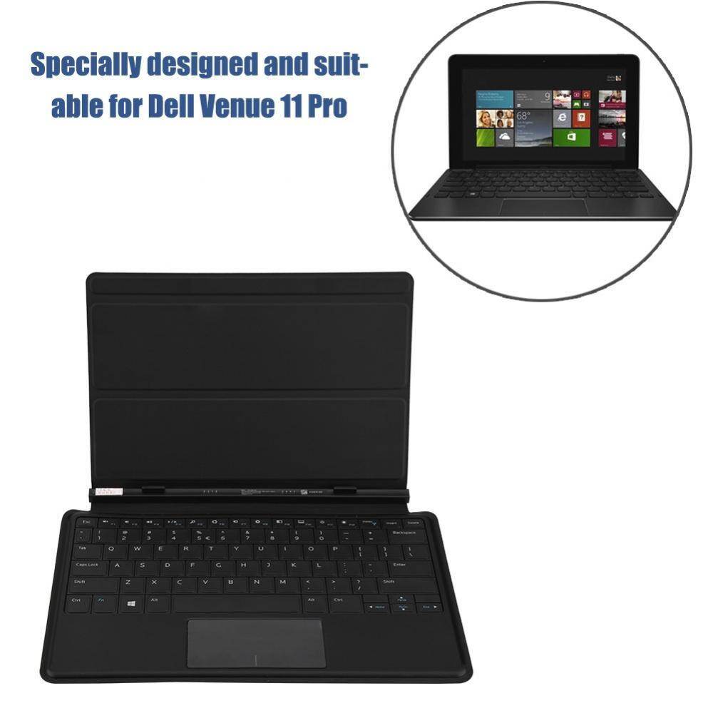 Justgogo Hitam Ultra-Slim Papan Ketik Tablet Bluetooth Kompatibel dengan Dock untuk Venue 11 Pro-Intl