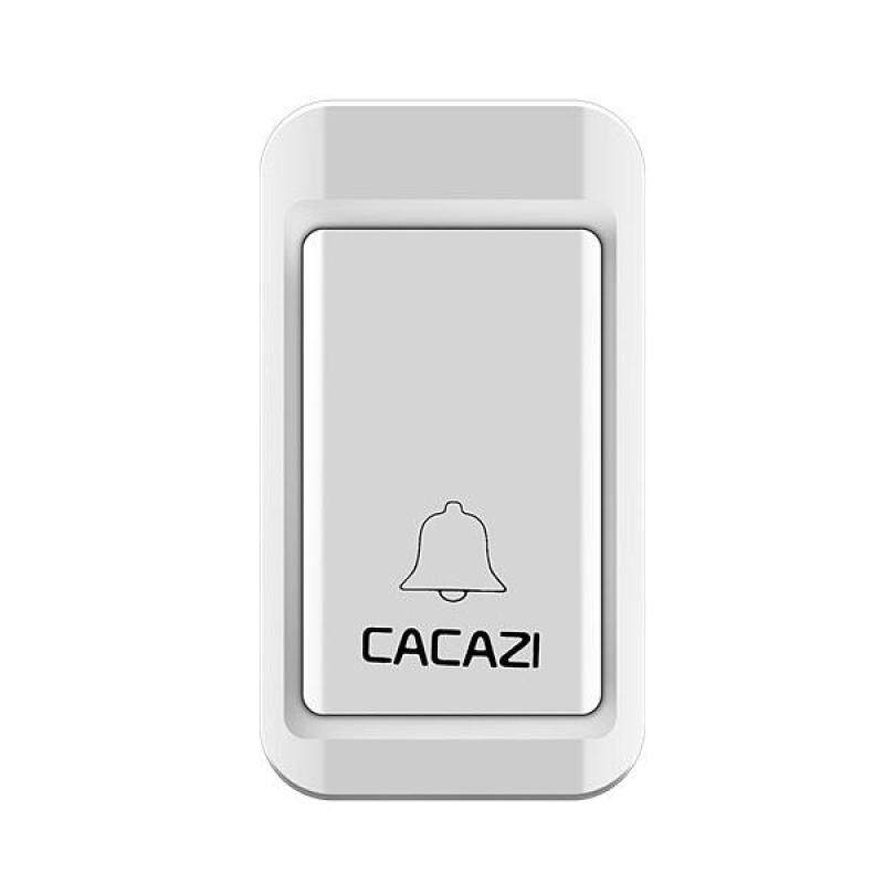 CACAZI 2 đến 1 Chuông Cửa Không Dây Không Cần Pin Đèn Led Chuông Cửa Điện Tử Chống Nước Chuông Cửa