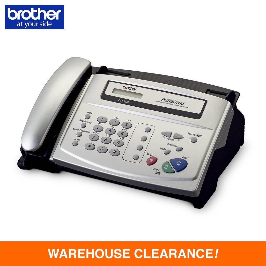 brother fax 236s thermal fax machine with phone headset brother fax machine  all
