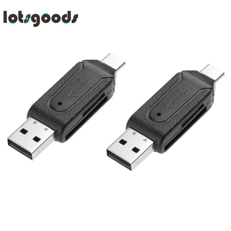 Bảng giá High Speed 480Mbps OTG USB2.0 Type-C Memory Card Reader for SD TF Card(Black)- - intl Phong Vũ