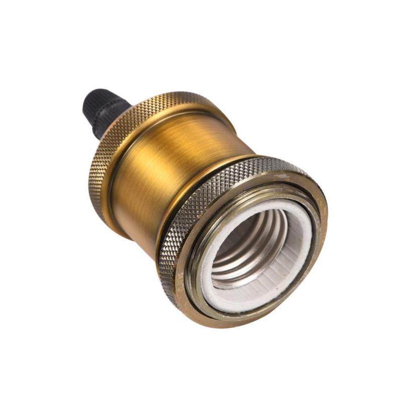 Vintage E27/ E26 Bulbs Socket Holder / Base Copper Lamp Holder Matte Brown - intl