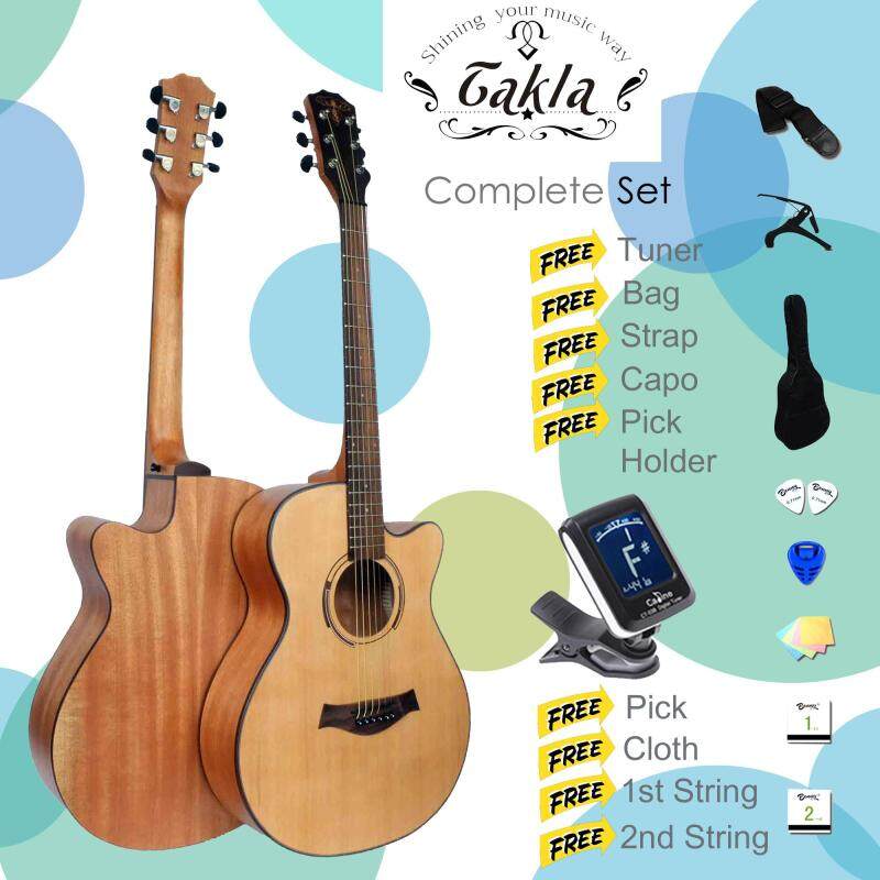 Takla 40 Acoustic Guitar Full Package Malaysia