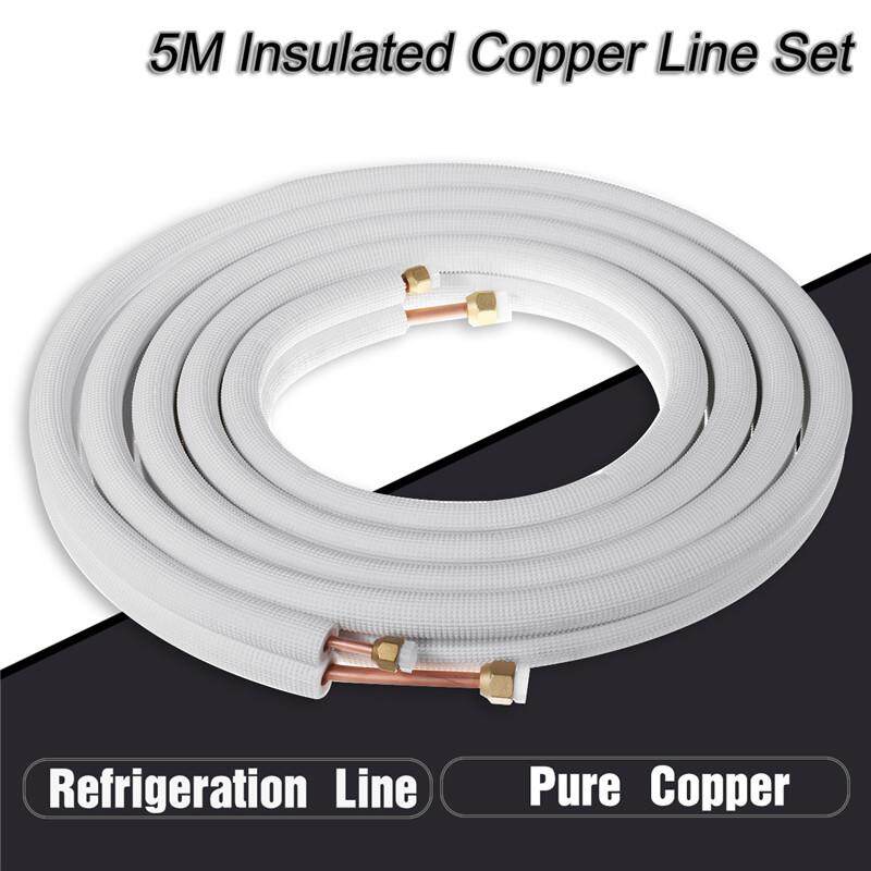 5 เมตรแยกชุดเส้น EXTENSION Flared ฉนวนทองแดงสำหรับเครื่องปรับอากาศ