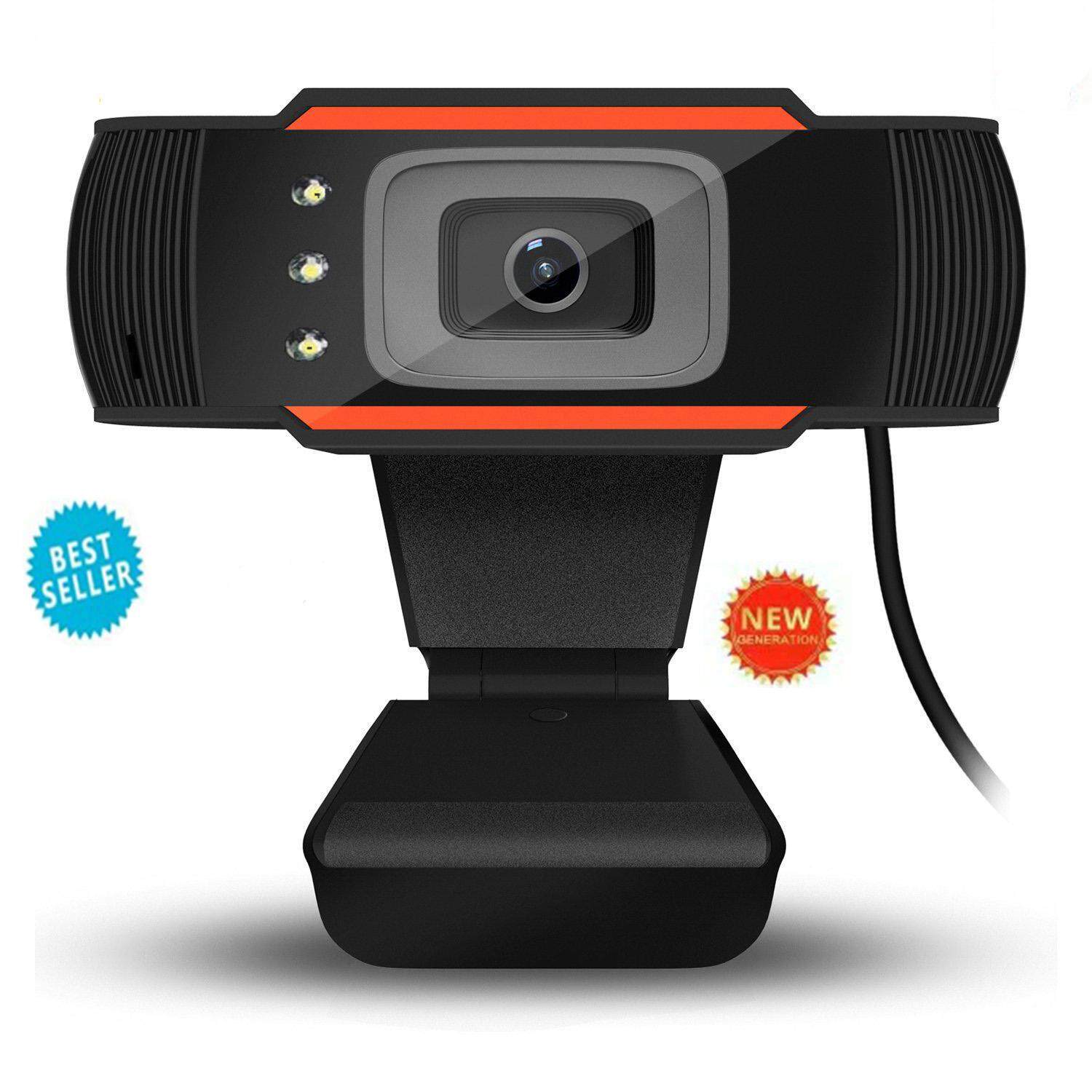 Noise Reduction Microphones USB cam for Widescreen Video Calling and