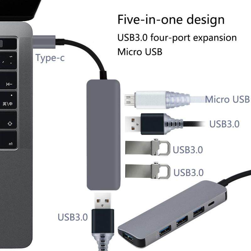 Bảng giá TRUNG TÂM USB C USB-C để 3.0 HUB HDMI VGA Thunderbolt 3 Bộ Chuyển Đổi cho Macbook Samsung Galaxy S9/S8 Huawei P20 pro Bộ USB Loại C Phong Vũ