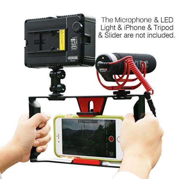 Smartphone Video Rig,Ulanzi iPhone Filmmaking Recording Vlogging Rig Case ,Phone Movies Mount Stabilizer for Mobile Phone Videomaker Film-maker Videographer for iPhone 7 Plus Sumsang