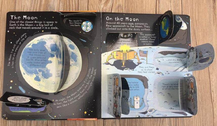 Usborne Children Popular Books Look Inside Space Board book Colouring