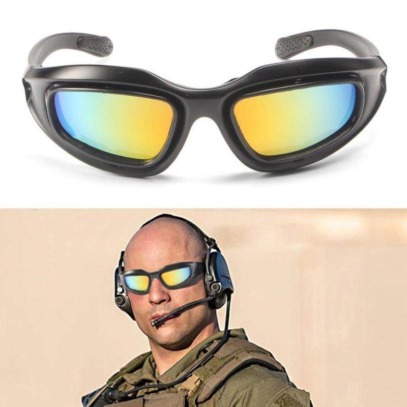 TOP C5 Outdoor Bicycle Eyewear CS Tactical Goggles Windproof Motorcycle Sunglasses