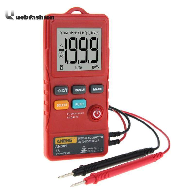 ANENG AN301 Mini Digital Multimeter 1999 Counts Ture RMS Card Type AC DC Voltmeter Resistance Meter Tester with LED Light