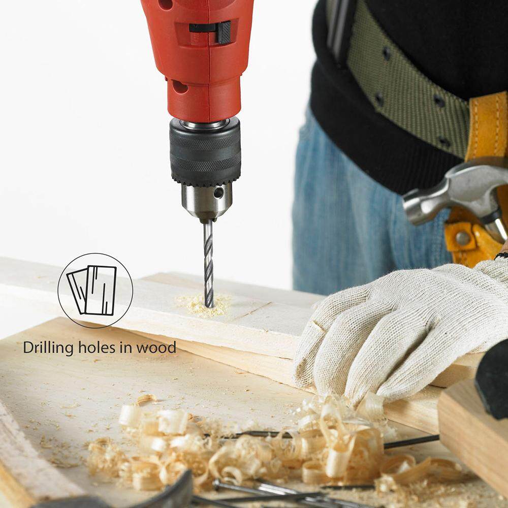 ZHWEI 13pcs 1.56.5mm High Speed Steel (HSS) Drill Bit Round Shank