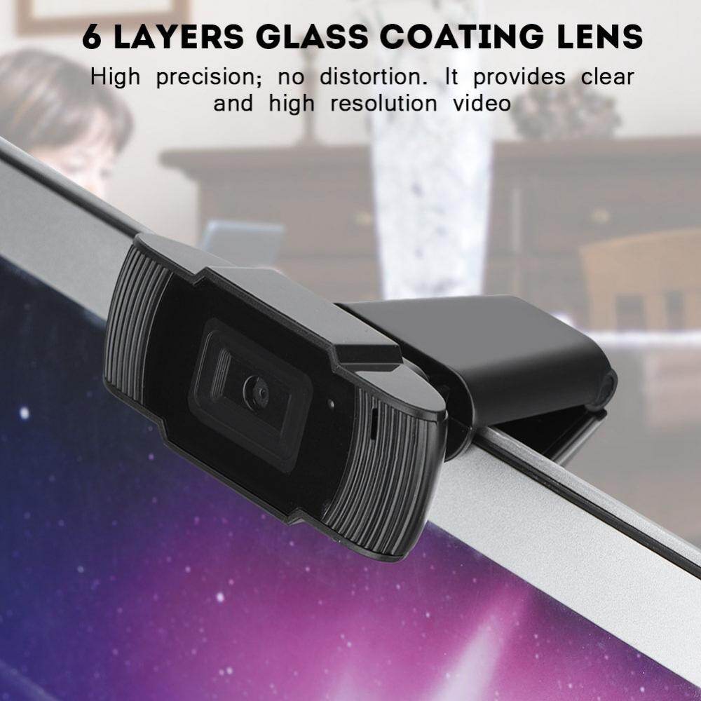 【Promotions】hxsj S70 5 Juta Piksel Webcam 1080 P/720 P Kamera HD dengan MIC untuk Komputer PC Laptop Desktop-Internasional