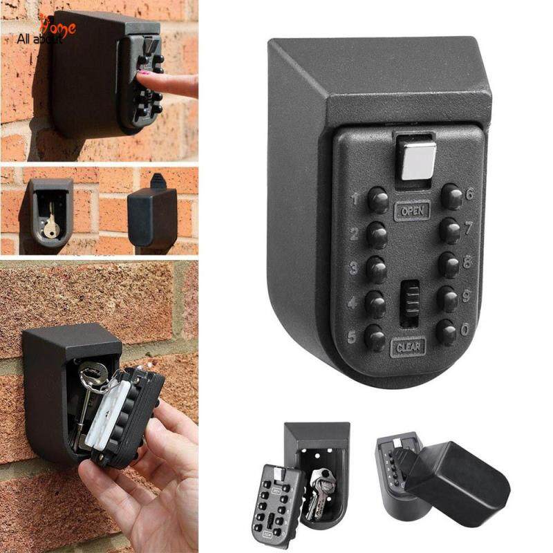 ABH Key Safe Box Aluminium Alloy Wall Mounted Password Security Boxes with Code