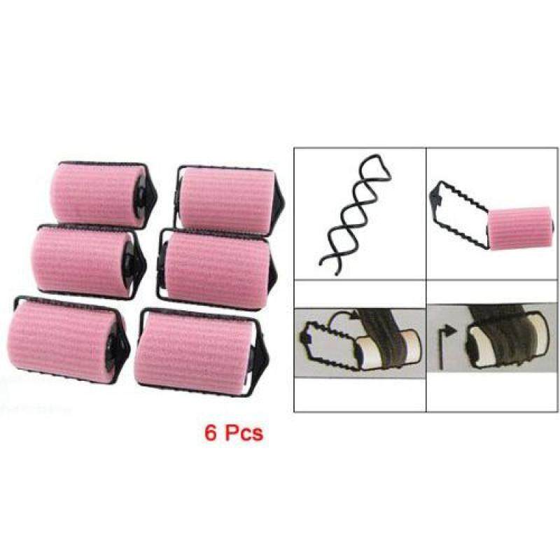 6 Pcs Light Pink Sponge Roller DIY Hair Styling Curler - intl nhập khẩu
