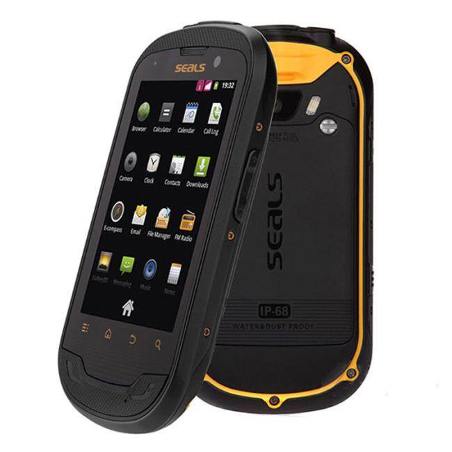 SEALS TS3 IP68 Waterproof 3G Cellphone Dual Sim Android  Smartphone(Black/Yellow)