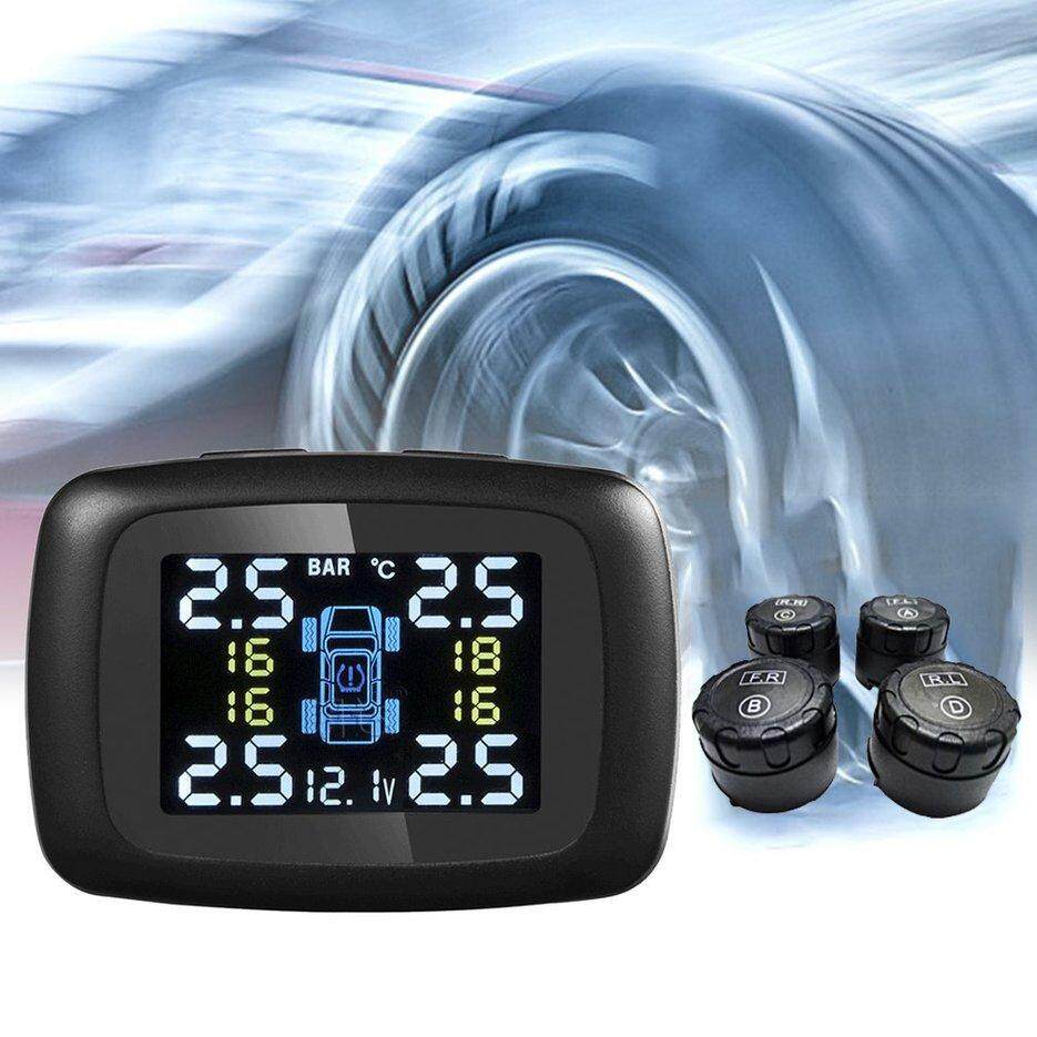 BELLE สมาร์ทไฟแช็ก LCD การตรวจสอบแรงดันยางรถยนต์ระบบเซนเซอร์ภายนอก