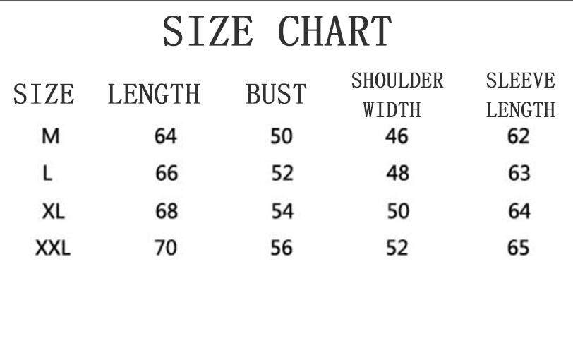 Off White Hoodie Size Chart