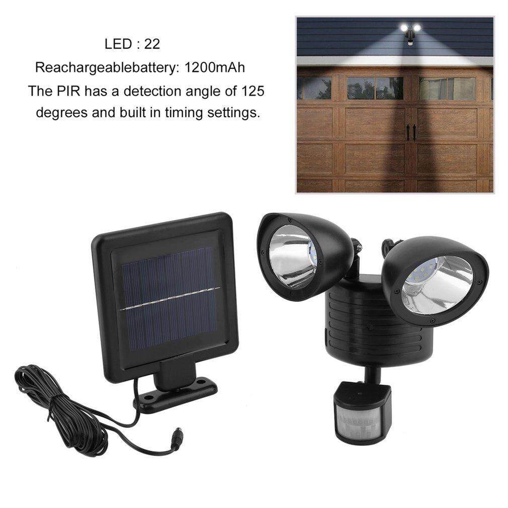 GOOD 22 LED Solar Powered Security Motion Sensor Light Waterproof Induction Lamp