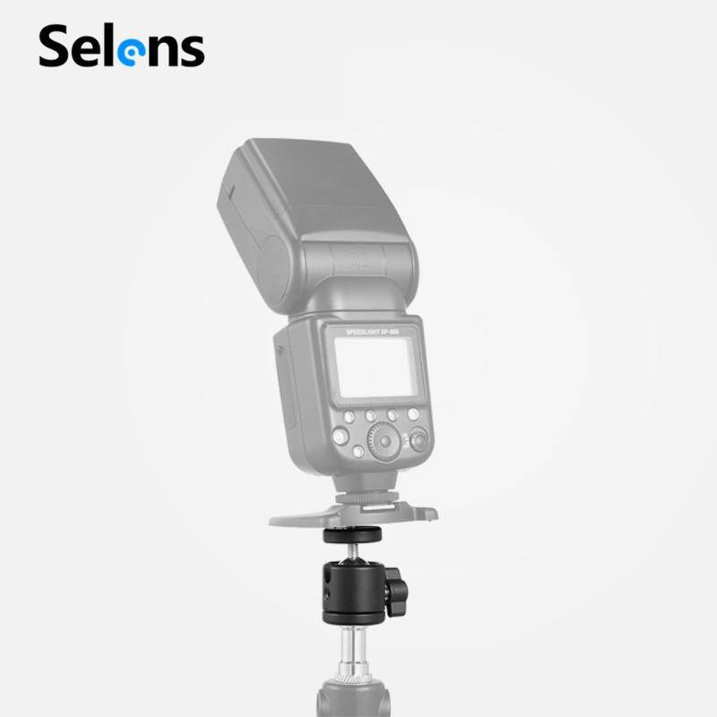 Selens đen 360 xoay mini bóng đầu 1/4 "vít dành cho máy ảnh dslr chân máy tripod ballhead đứng