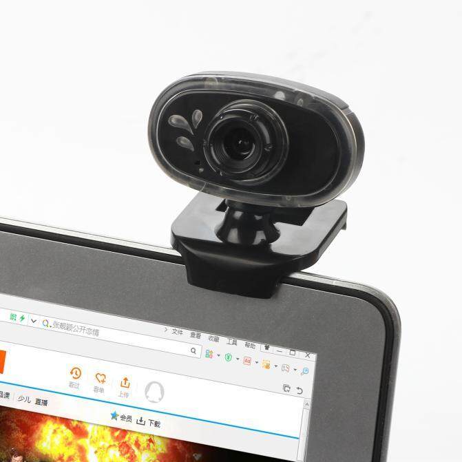 Malloryshop USB2.0 Webcam HD 12 Megapixels Camera Rotating Stand for Computer PC Laptop - intl