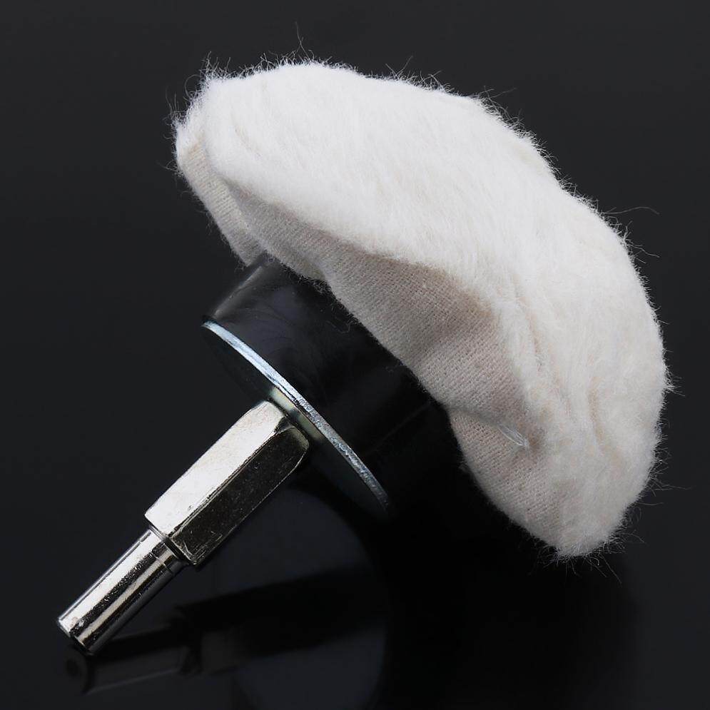 3 Inch Mirror Polishing Buffer Cotton Pad Semicircular White Cloth