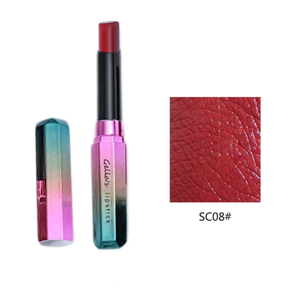 Gella · S Musim Gugur dan Musim Dingin Putih Lipstik Matte Plum Warna Kegelapan Pelembab Tidak FadingSC08 # Strawberry Merah