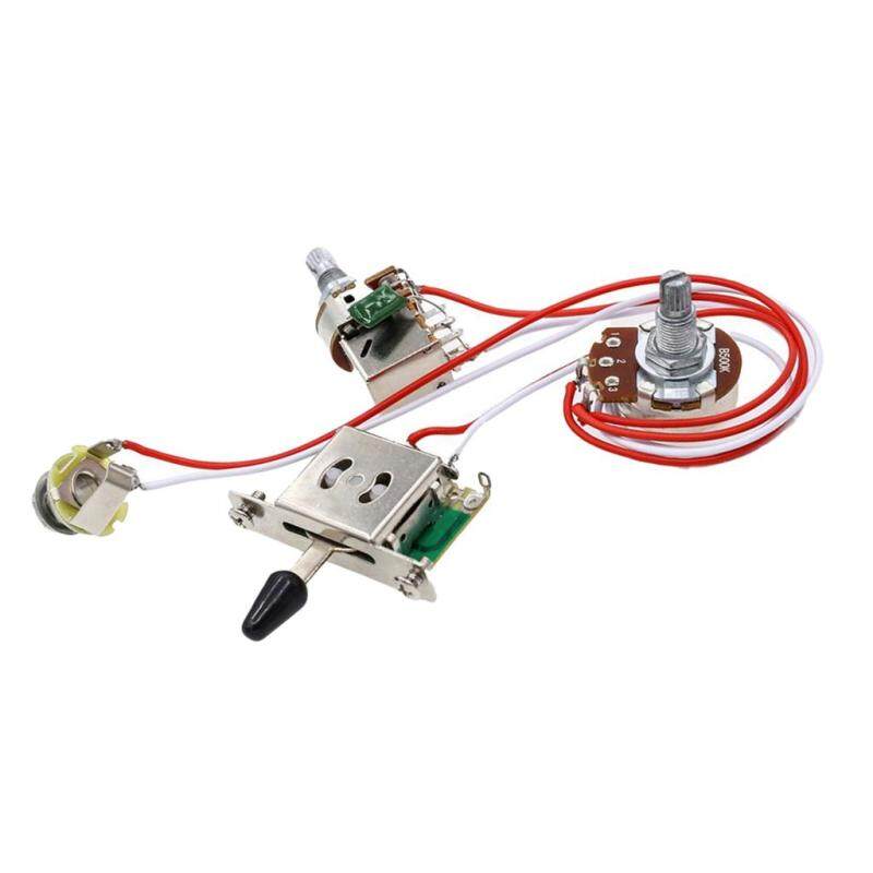 Miracle Shining Electric Guitar Wiring Kit 1 Volume 1 Tone 3 Toggle Switch A500K Pots Jack Malaysia