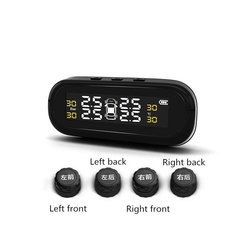 รถแรงดันยาง TMPS เครื่องวัดความดันลมยางชาร์จพลังงานแสงอาทิตย์แอลซีดีดิจิทัลเอชดีจอแสดงผลปลุกอัตโนมัติระบบไร้สาย 4 เซ็นเซอร์ () รถแรงดันยาง TMPS เครื่องวัดความดันลมยางชาร์จพลังงานแสงอาทิตย์แอลซีดีดิจิทัลเอชดีจอแสดงผลปลุกอัตโนมัติระบบไร้สาย 4 เซ็นเซอร์ ()