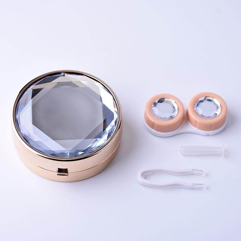 Amart Contact Lens Case Box Plastic Container Storage Holder Portable With Mirror For Travel Outdoor