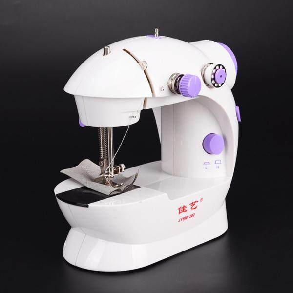 Mini electric household sewing machine dual speed Double Thread power supply White 210*90*195mm