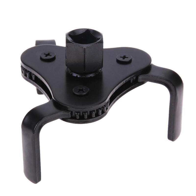 Black 3 Jaw Adjustable 2 Way Oil Filter Wrench Tool for Cars Trucks 62-102mm