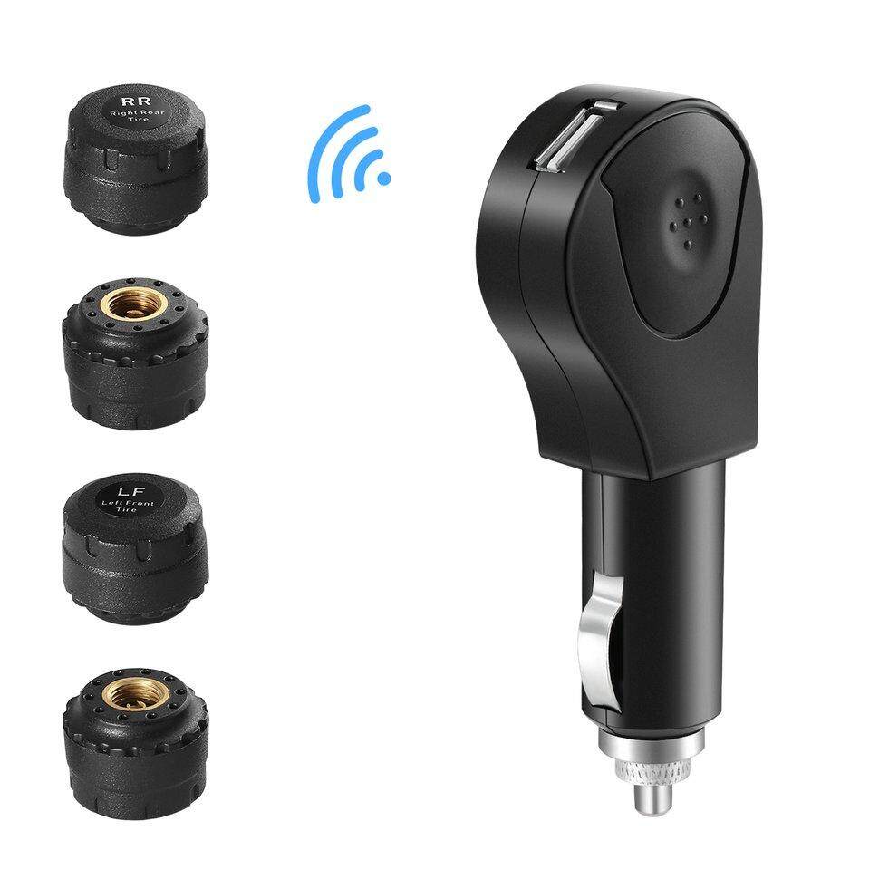 Gearray Tire Pressure Monitoring System Plug-in Car Charger External Sensor No Screen
