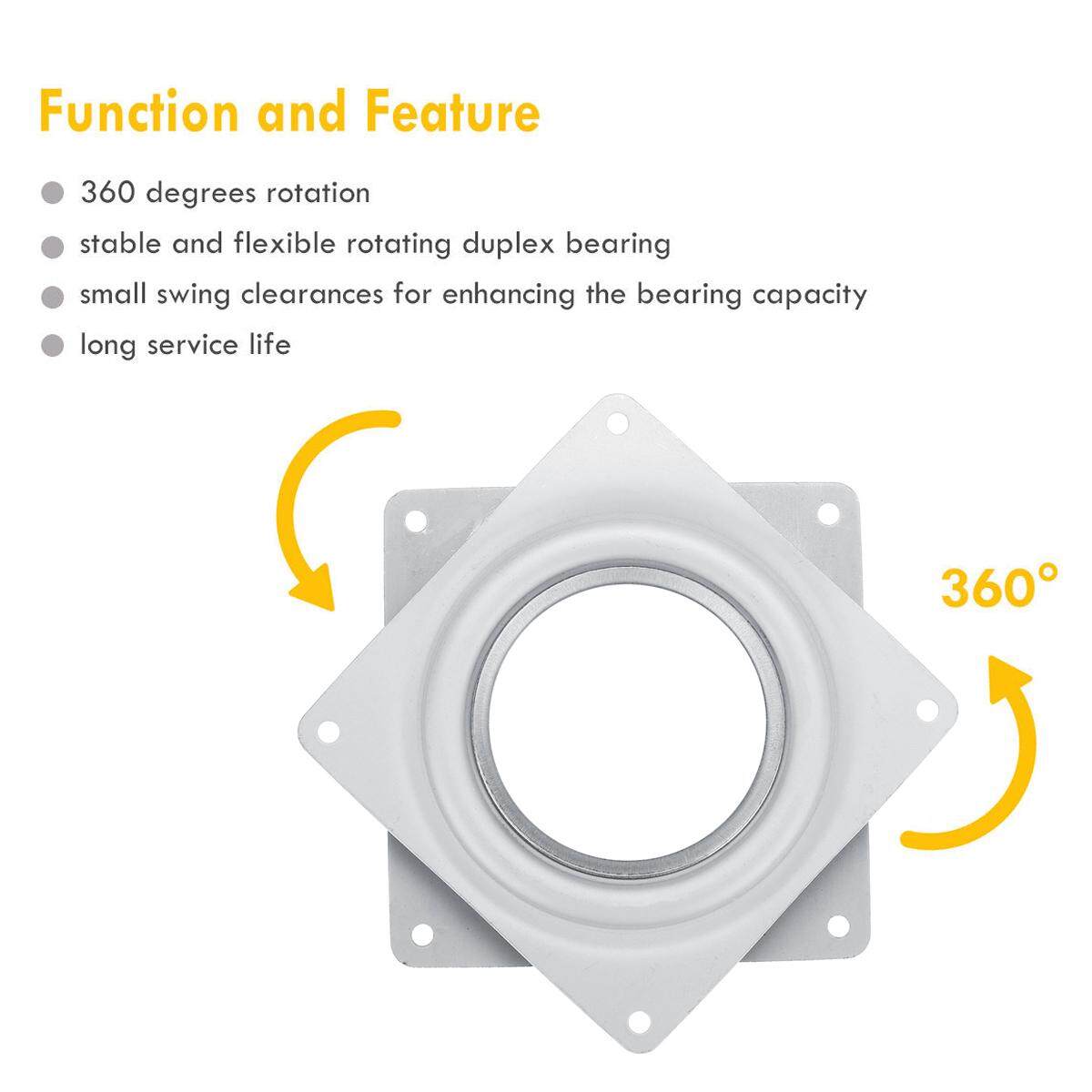 Generic 4" 94mm Lazy Susan Bearing Heavy Duty Swivel Turntable Plate