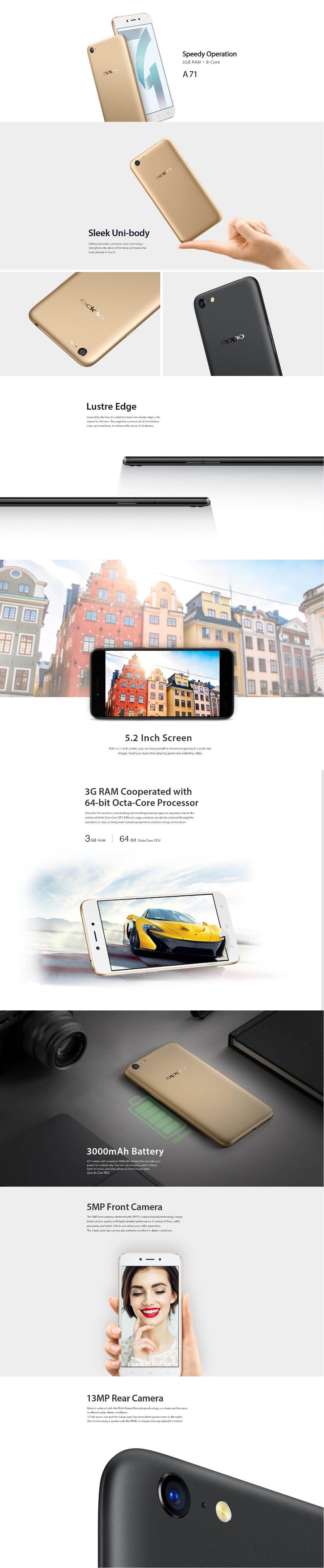 OPPO A71 3GB RAM +16GB ROM) Lazada Lazada