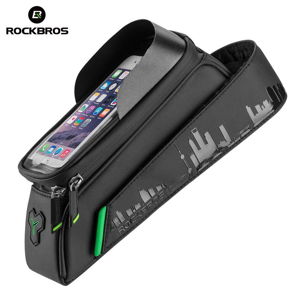ROCKBROS Khung Xe Đạp Chống Nước Túi Ống Phía Trước, Túi Đựng Điện Thoại Màn Hình Cảm Ứng, Hai Kích Thước