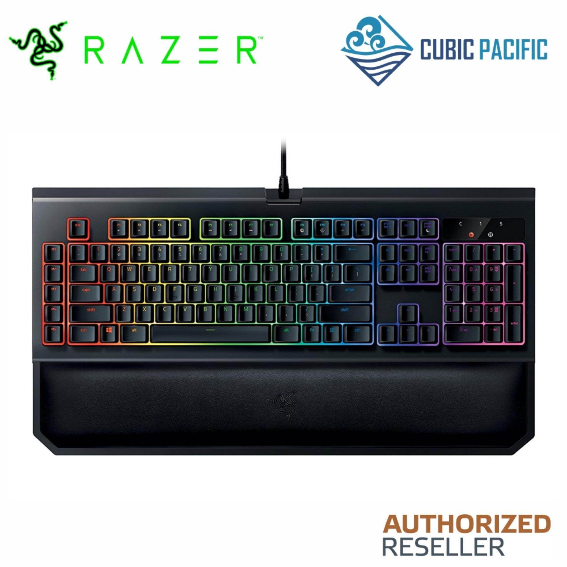 Razer Blackwidow Chroma V2 Mechanical Keyboard (Razer Green Switch, Multi-Colour Backlit Keys) - RZ03-02030100-R3M1