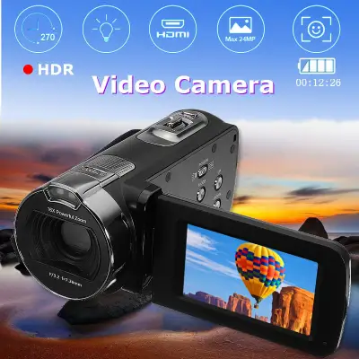 Professional 1080P Full HD 2.7" LCD Digital Video 24MP 16x Zoom Camera Camcorder