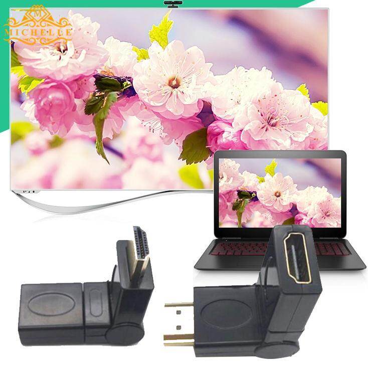 1 PCS Adaptor HDMI 180 ° Rotatable Komposit Koneksi 1.3C Spesifikasi