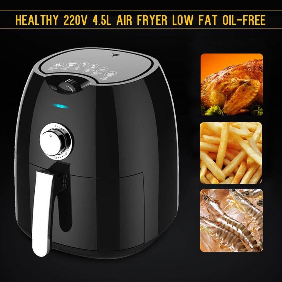 Household Smokeless Air Electric Fryer 4.5L Large Capacity Without Oil Electric Deep Fryer French Fries Machine