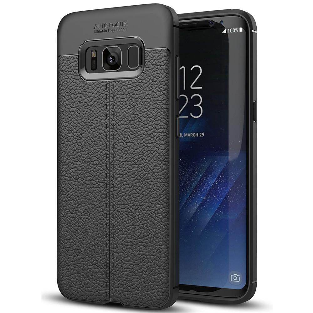 Dành cho samsung galaxy s8 / s8 cộng với trường hợp, ốp lưng bằng da pu silicon chống sốc ốp điện thoại tpu mềm