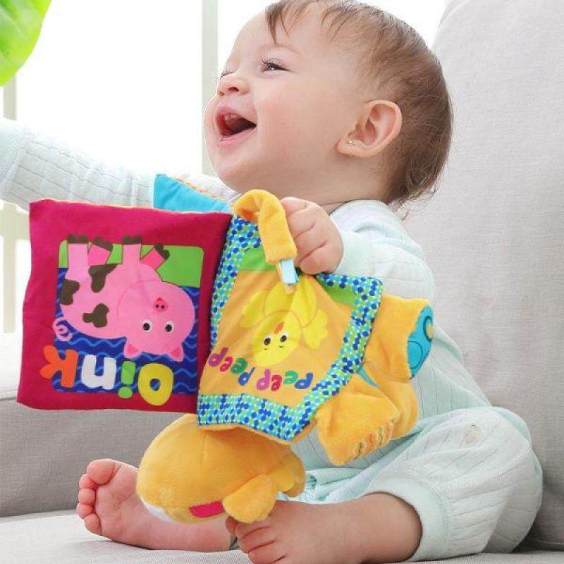 Sentexin Peach Skin 3D Multifunctional Washable Anti-Tearing Rotten Handmade Baby Early Childhood Education Toys Cloth Book for Babies 0-18 Months Malaysia
