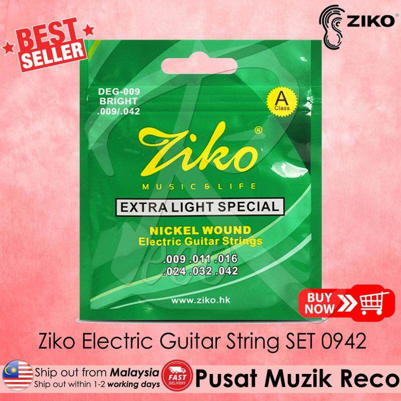Ziko Electric Guitar String 0942 Extra Light Malaysia