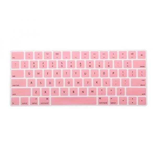 Keyboard Kulit Cooskinsilicone Keyboard Penuh Warna Kulit Sarung Pelindung untuk Keyboard Apple Magis (MLA22LL/A), Setelah 2015 November Tata Letak US (Merah Muda) -Intl
